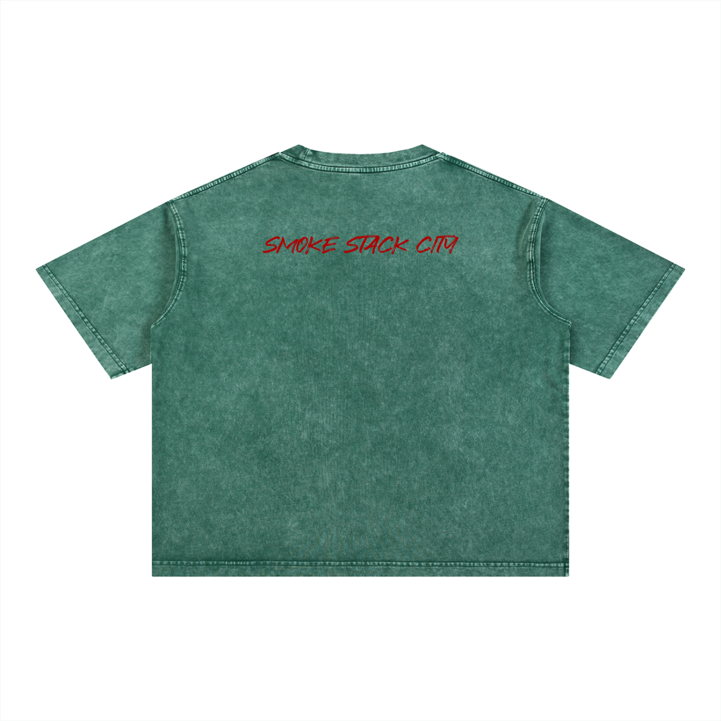 Mineral Wash Boxy Cotton T-Shirt