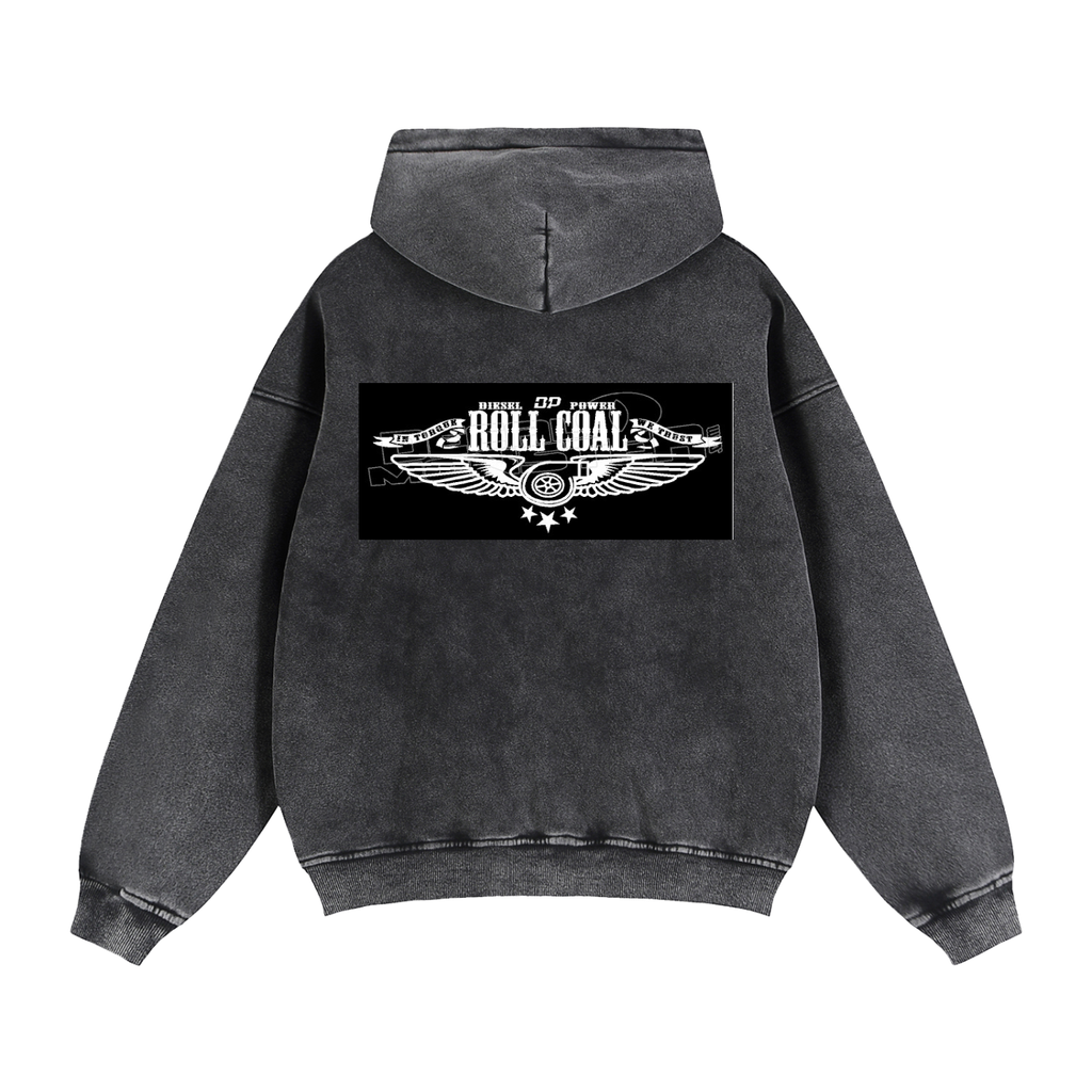 Zip-Through Boxy Fleece Hoodie